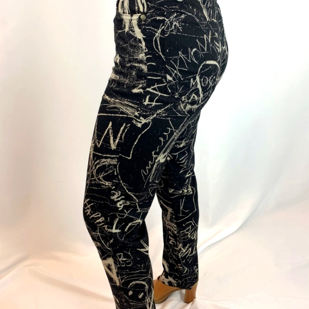 Authentic Vintage Moschino Graffiti tapered/skinny pants